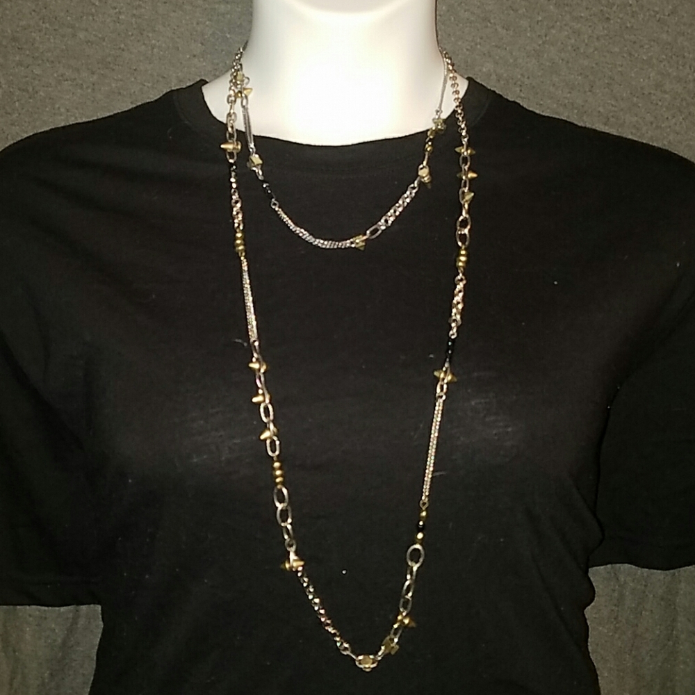 Silver and Gold Tone Necklace